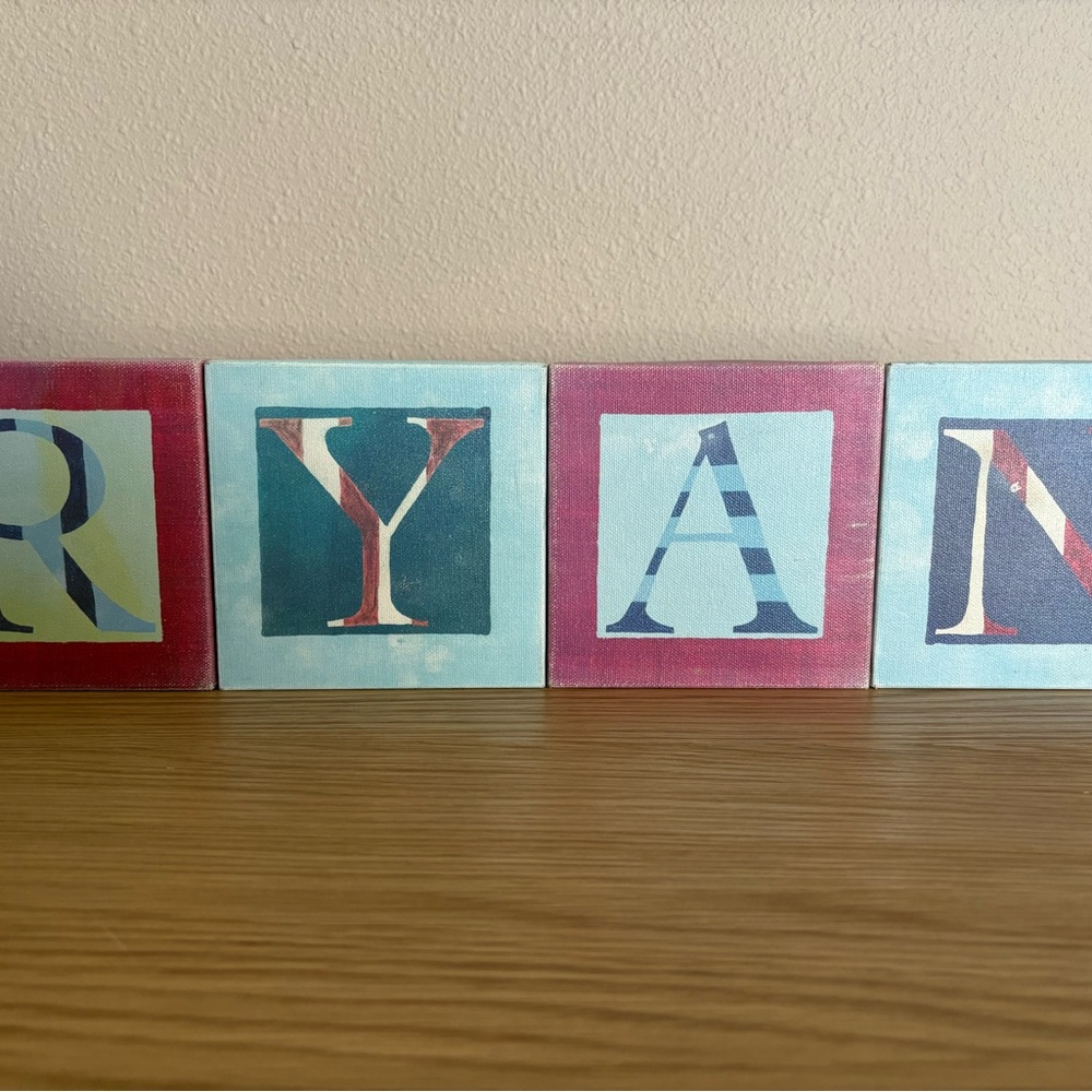 Pottery Barn Kids Canvas Letter Wall Art – “RYAN”